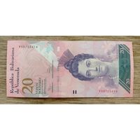 Werty71 Венесуэла 20 боливаров 2014 UNC банкнота Черепашки