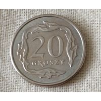 Польша. 20 грошей  2014 года.