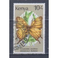 [2484] Кения 1988. Фауна.Бабочка.10шил. Гашеная марка.