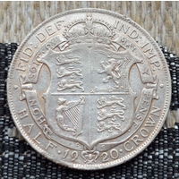 Британская Индия 1/2 кроны 1920 года. Король Георг V. Серебро. Сторгуй за свою цену, предложи обмен!  Y
