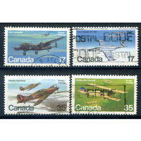 Канада - 1980г. - самолёты, авиация - 4 марки - полная серия, гашёные [Mi 784-787]. #3-WB-78-A-2