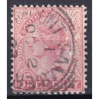 185.Aust. Великобритания. Австралийские штаты. Южная Австралия. Виктория. Стандарт. 1899 г. 1p. Mi.#80A.