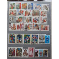 Продажа коллекции с 1 рубля! Культура и искусство на почтовых марках мира.