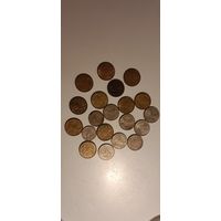 Россия.  Сборный лот монет (все магнитные) 20 шт.