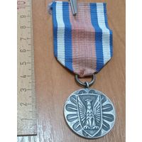 С РУБЛЯ! Медаль Республики Польша. "За заслуги при защите правопорядка"