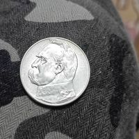 5 злотых(1935г.) Юзеф Пилсудский.Состояние.