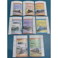Невис 1985 Поезда Железная дорога 16 марок