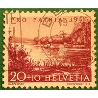 Швейцария 1956. Озеро Катцензее недалеко от Цюриха