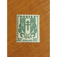 1944 Франция чистая клей MNH** герб (5-2)