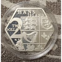 Остров Ханс 2 доллара