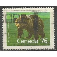 Канада. Медведь. 1989г. Mi#1120.