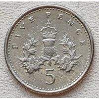 Великобритания 5 пенсов 2000