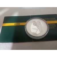 Вялiкая белая чапля . Большая белая цапля. 10 рублей 2008 с рубля