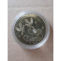 Сувенирная монета "Ангел любви".