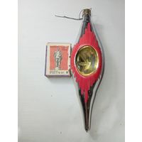 Игрушка на ёлку , Сосулька , винтаж , стекло , СССР . С рубля