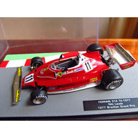 Модель автомобиля 1-43 Фомула 1 Formula 1 F1 Ferrari 312 T2 1977 Niki Lauda 1977 Brazilian Grand Prix В комплекте модель, бокс, журнал Состояние модель как новая журнал отличное