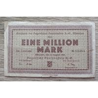 Werty71 Германия Веймар 1000000 марок 1923  банкнота 1 миллион гроссгельд Мюнхен Бавария