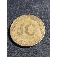 ФРГ 10 пфеннигов 1969 D