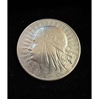 5 злотых 1934 г.  Польша.  Ядвига.  Серебро