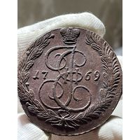 5 копеек 1769 ЕМ без МЦ.Кладовая.Состояние!