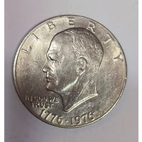 С рубля! "Лунный" доллар 1976 США Эйзенхауэр в отличном состоянии