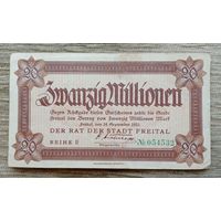 Werty71 Германия 20000000 марок 1923 20 миллионов банкнота Фрайталь