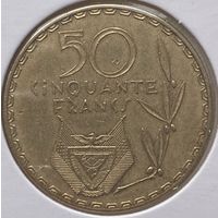 Руанда 50 франков 1977 г. В холдере