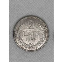 2 лата 1925 Латвия