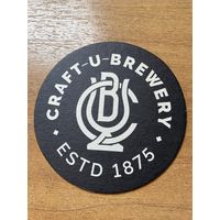 Подставка под пиво пивоварни "Craft-U-Brewery" /Красноярск, Россия/