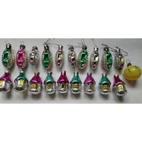 Ёлочные игрушки СССР стекло