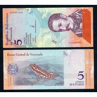Венесуэла 5 боливар 2018 год, UNC