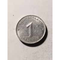ГДР 1 пфенинг 1952