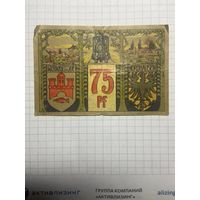 75 пфенингов (нотгельды) г. Германия.-1412