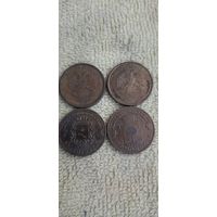 4 монеты по 10 рублей Россия