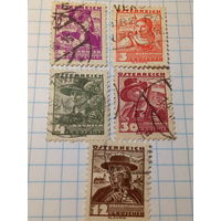 Марка Австрия 1934 год