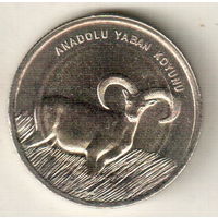 Турция 1 лира 2015 Муфлон