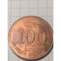 100 ливров Ливан 2000 год