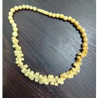 Чокер , бусы винтажные  из кости времен СССР в подарочной коробочке  .