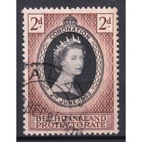 76a.BrKS. Великобритания. Колонии. Бечуаналенд. Коронация Елизаветы II. 1953 г. 2d. Mi.#128.