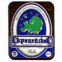 Этикетка пива Европейское Брестский ПЗ б/у М724