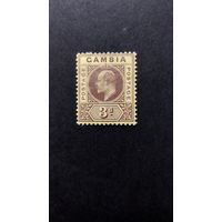 Великобритания\106в\ Гамбия. 1909 король  Эдуард VII. Стандарт.
