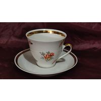 Кофейная пара.Костяной фарфор.Рига