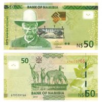 Намибия 50 долларов 2019 год  UNC
