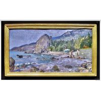 Бржозовский Г.Ф "Гурзуф.Артек".К/М. р.42х75 см.