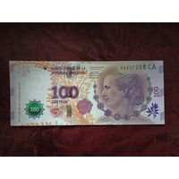 100 песо Аргентина 2017 г. Эвита Перон.