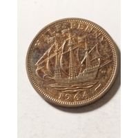 Великобритания 1/2 пенни 1964