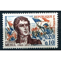 Франция - 1963г. - Этьен Мехуль, композитор, революционер - 1 марка - MH [Mi 1439]. #2-Fr-47-A-2