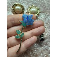 Винтажная брошь Клуазоне.