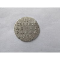 МОНЕТА ГРОШИ ПРУССИЯ 1756.