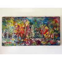 Наталья Черноголова Картина масло 123 х 61см огромная